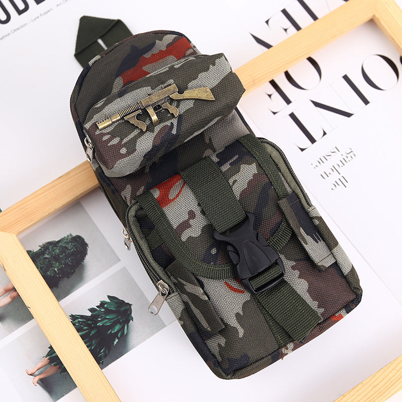 Wholesale Oxford Cloth Camouflage Zipper Pen Bags